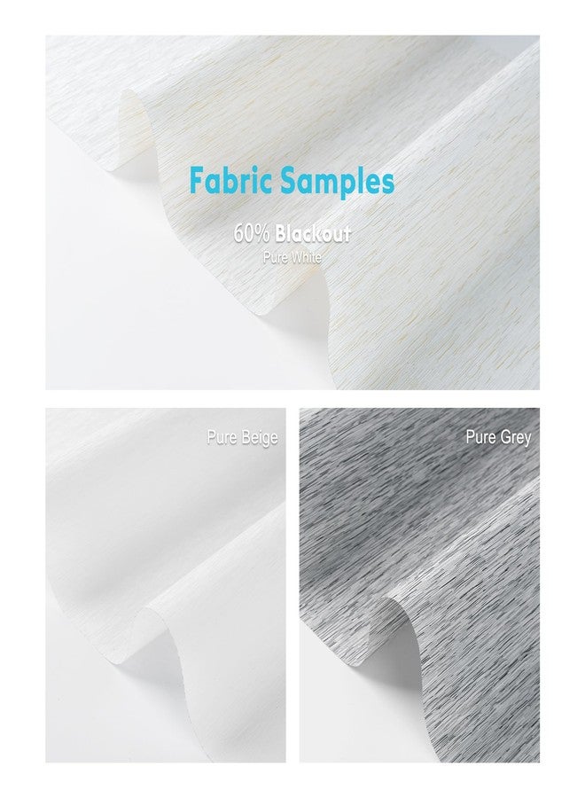 Blindify Motorized Light Filtering Shades, Work with Homekit Thread, Alexa Google Home, 60% Blackout Shades Translucent, Cordless Window Blinds with Remote Fabric Sample, Multi-Color - Image 3